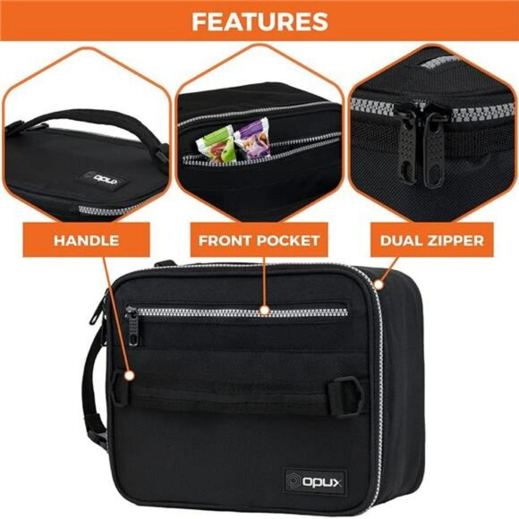 Insulated Lunch Box Bag Leakproof Soft Cooler for Work School Kids Adults Travel - Picture 6 of 7